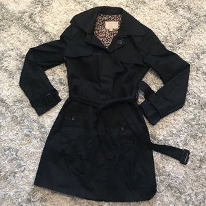 Banana Republic Black Trench - Size Small